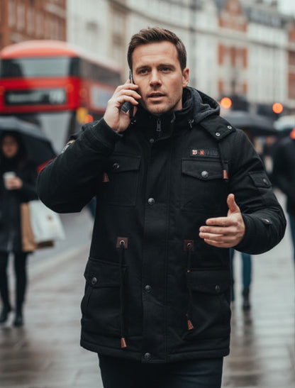 Jacket town to trail - Warm utility Jacket - Fleece faux - smart casual winter - men´s field jacket