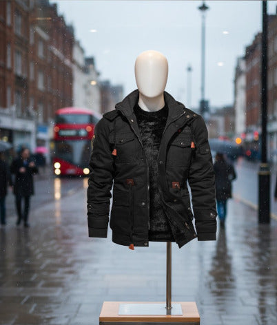 Jacket town to trail - Warm utility Jacket - Fleece faux - smart casual winter - men´s field jacket